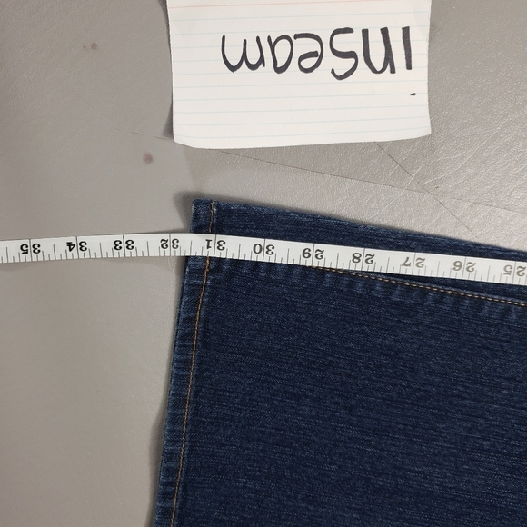 Thres 3 clothing dark wash wide leg jeans women's plus size 16 - Picture 12 of 13